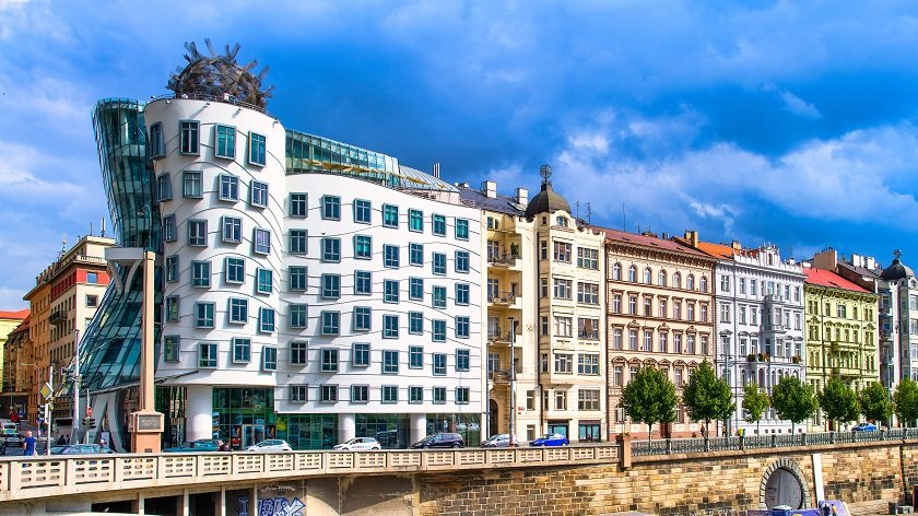 Dancing House riverside