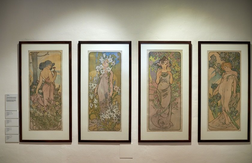 Paintings in the Mucha Museum