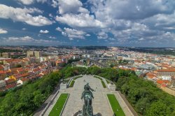 View from National Monument on Vítkov Hill