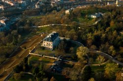 Havlíček Gardens - aerial view
