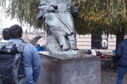 Bedřich Smetana Statue infront of the Museum
